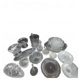 Pressed Glass Serving Tableware Assortment