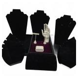 Black Jewelry Display Stands & Assorted Props