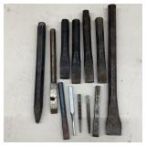 Steel Chisels & Punches Variety Lot