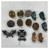 US Military Collar Pins & Insignia Assortment