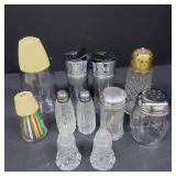 Glass Shakers Assortment, Sterling Tops Set