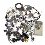 Costume Jewelry Assortment & ME Keychain