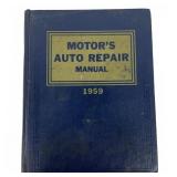 Motor's Auto Repair Manual 1959 Hardcover