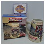 Budweiser NASCAR 50th Anniversary Stein Boxed
