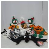 Ty Beanie Babies Plush Holiday & Animal Lot