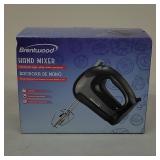 Brentwood Hand Mixer, 150W, 5-Speed, Black