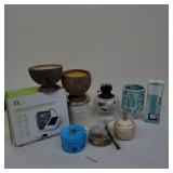 Decorative Candles, Oil Lamp, Blood Pressure Meter