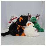 TY Beanie Babies Halloween & Christmas Plush Set