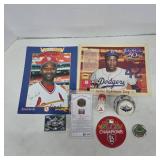 MLB Memorabilia Ozzie Smith Jackie Robinson Items
