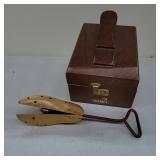 Kiwi Shoe Shine Box & Red Head Shoe Stretcher