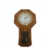 Seiko Wall Clock Wood Case Quartz Japan