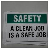 13 Safety Reminder Signs 'A Clean Job'