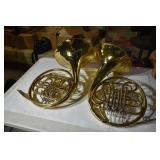 2 French Horns - dents