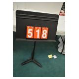 Manhassett black music stand New