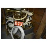 Large Asst. of Tubas White Metal scraps See Photos
