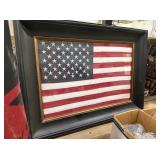 FRAMED AMERICAN FLAG 45”X33”