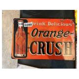 ORANGE CRUSH METAL SIGN
