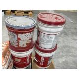 (4) BUCKETS OF PAREX DPR ACRYLIC FINISH