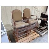 (6) CUSHIONED CHAIRS