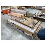 PALLET OF DOORS, WINDOWS, GLASS, ETC.