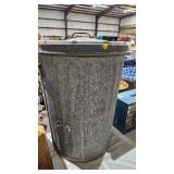 METAL TRASH CAN