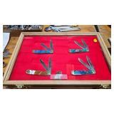 KNIVES AND DISPLAY CASE