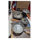 CAST IRON POTS WITH LIDS