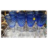 COBALT BLUE DRINIKING GLASSES