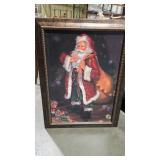 FRAMED SANTA PICTURE DECOR