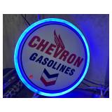 chevron lighted sign