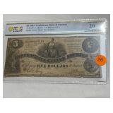 $5 1861 CONFEDERATE STAES OF AMERICA