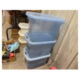 (3) SMALL STORAGE BINS