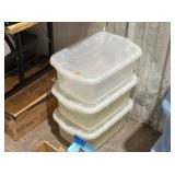 (3) SMALL STORAGE CONTAINERS