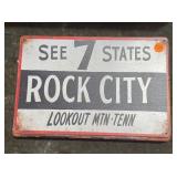 ROCK CITY METAL SIGN