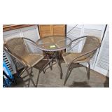PATIO TABLE AND CHAIRS