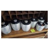 METAL VINTAGE CANISTER SET