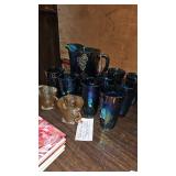 INDIANA GLASS PITCHER / GLASSES