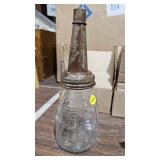 VINTAGE GLASS OILER