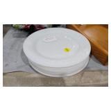 VINTAGE MILKGLASS PLATE LOT