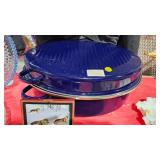 COBALT BLUE ENAMEL ROASTER