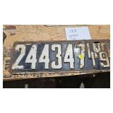 VINTAGE LICENSE PLATE