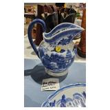BLUE AND WHITE PITCHER