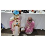 BLOW MOLD NATIVITY FIGURES