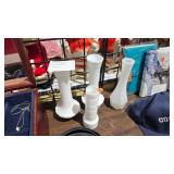 MILK GLASS CANDLE HOLDERS