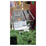 STAINLESS STEEL FOOD STORAGE BOXES