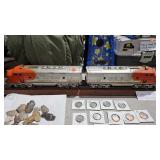 LIONEL SANTA FE DUAL DIESEL LOCOMOTIVE TRAIN