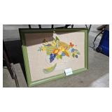 NEEDLEPOINT FRAMED PICTURE