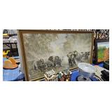 ELEPHANT FRAMED PICTURE DECOR