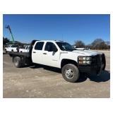 2011 CHEVROLET 3500 4X4 FLATBED TRUCK