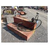 L-SHAPED FUEL TANK WITH PUMP